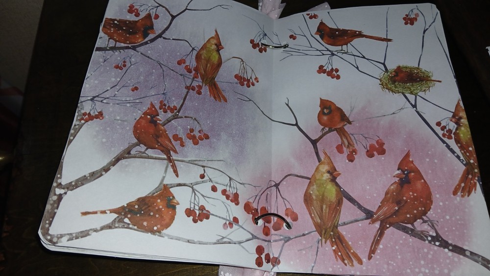Winter Cardinal Junk Journal Scrapbook