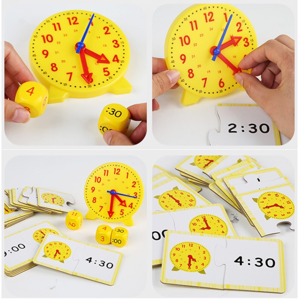 Clock/Time Learning Kit - IFIT MONTESSORI MATH MATERIALS