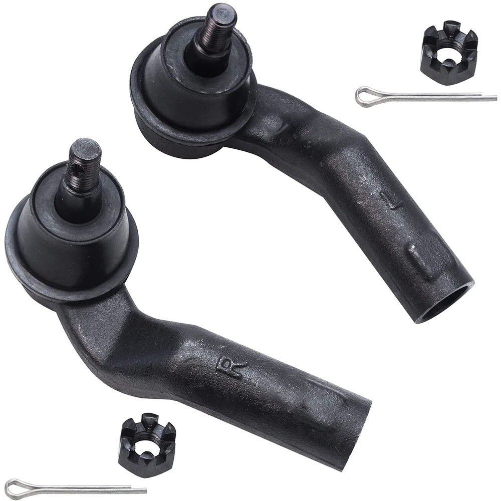 Front Inner & Outer Tie Rod Ends & Steering Rack Boots for 2004 - 2013 Mazda 3 5