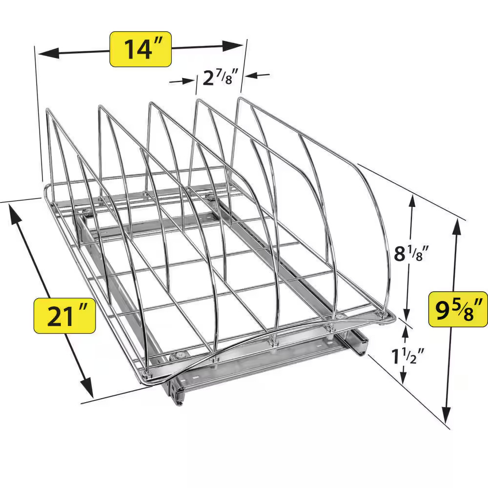 Pull Out Cutting Board, Cookie Sheet, Baking Pan Organizer, Lifetime Ltd. Warran