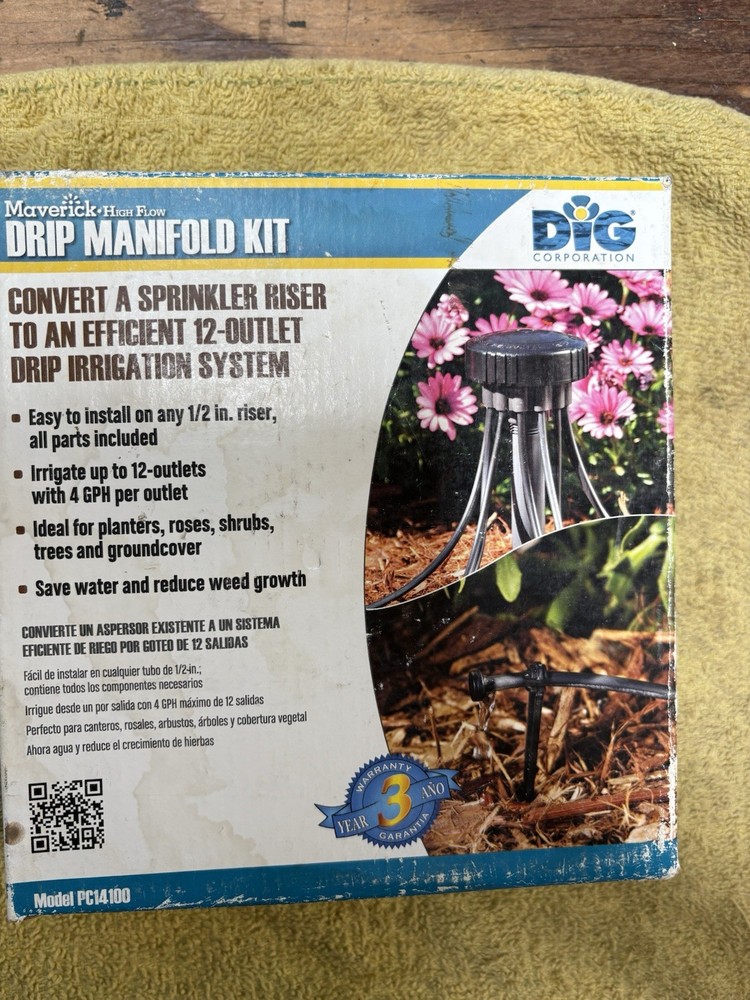 Drip Manifold Watering Kit Model PC14100 Complete One Box Irrigation Kit |