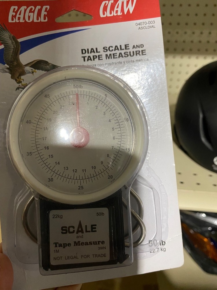 Eagle Claw Dial Fish Scale 50lb Chrome Handle Limit Multicolor Size OS NEW