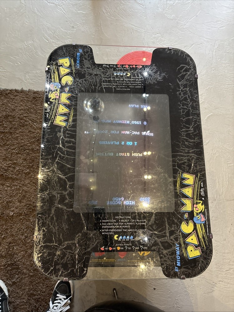 PAC-MAN ARCADE MACHINE COCKTAIL TABLE original 1980