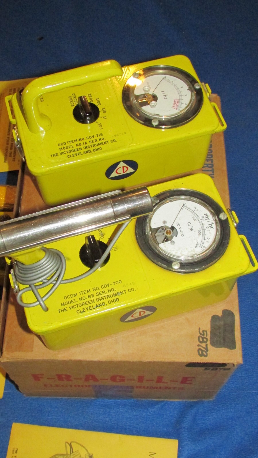 RETROFIT! TESTED! Geiger Counter CD V-777-1 Radiation Detection Set Cold War