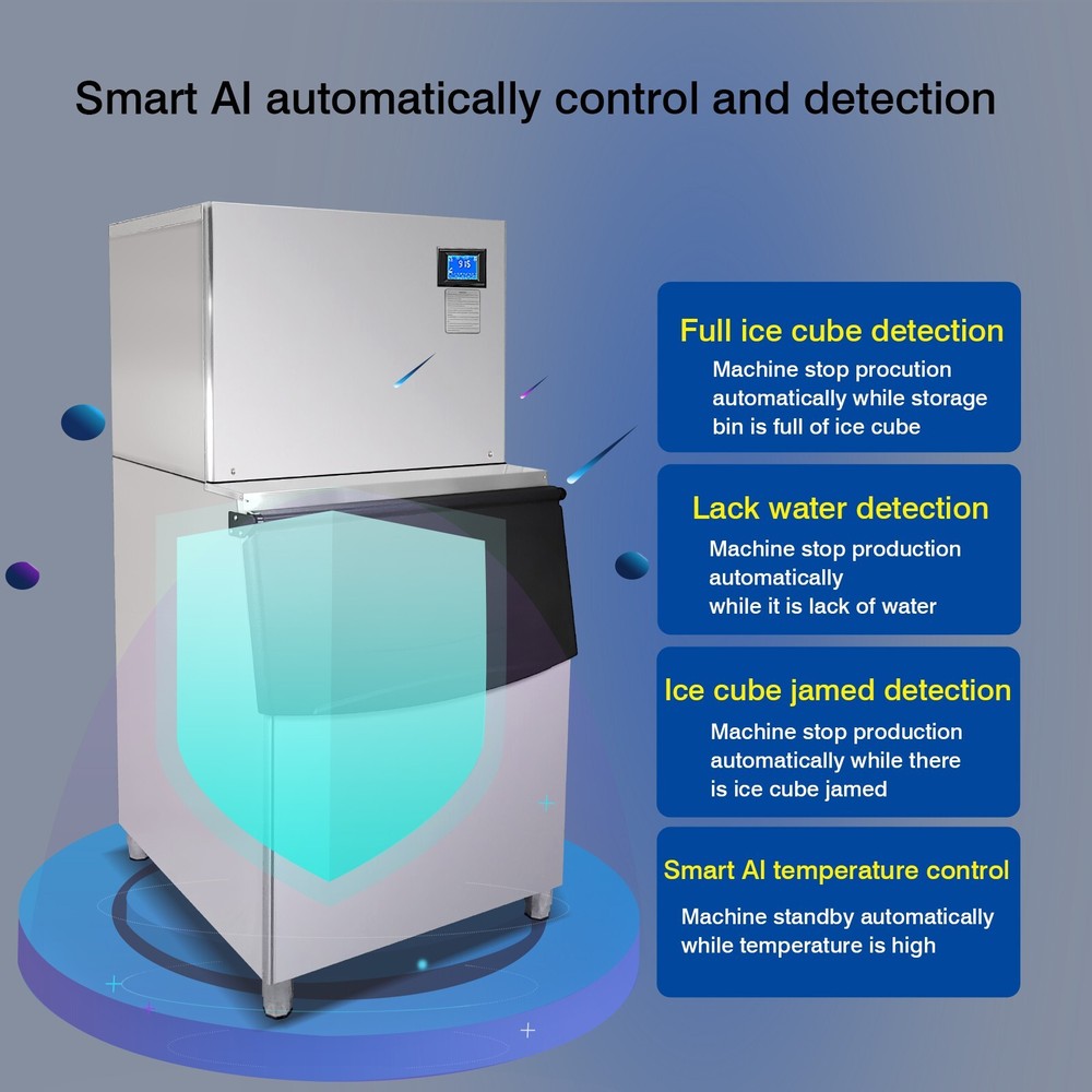 Commercial Cube Ice Machine Ice Maker Ice Cube Machine- 550 LBS/Day