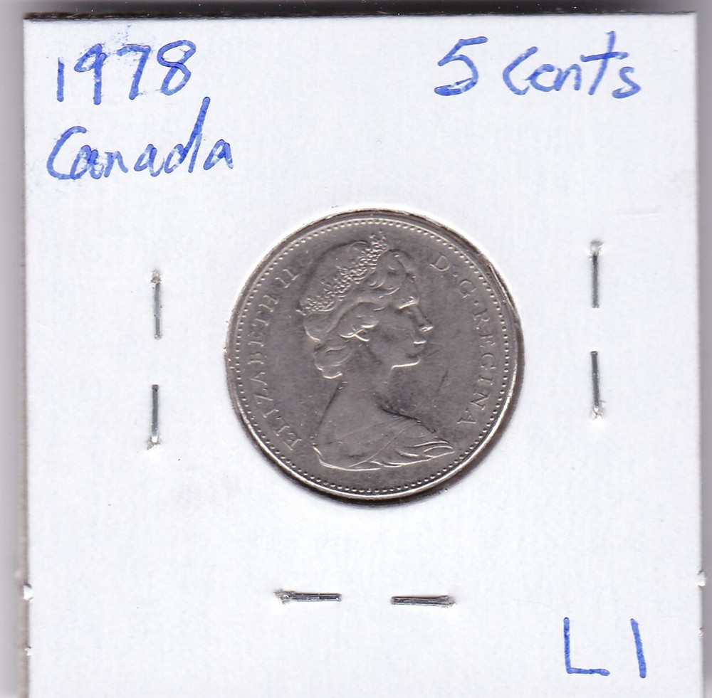 1978 Canada 5 Cents L1