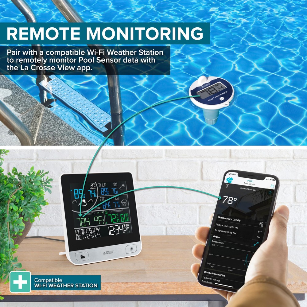 LTV-Pool-INT Wireless Digital Pool Thermometer