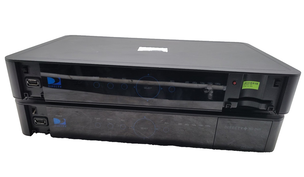 2X DIRECTV HR24-500 dvr direct tv receiver MISSING A COVER