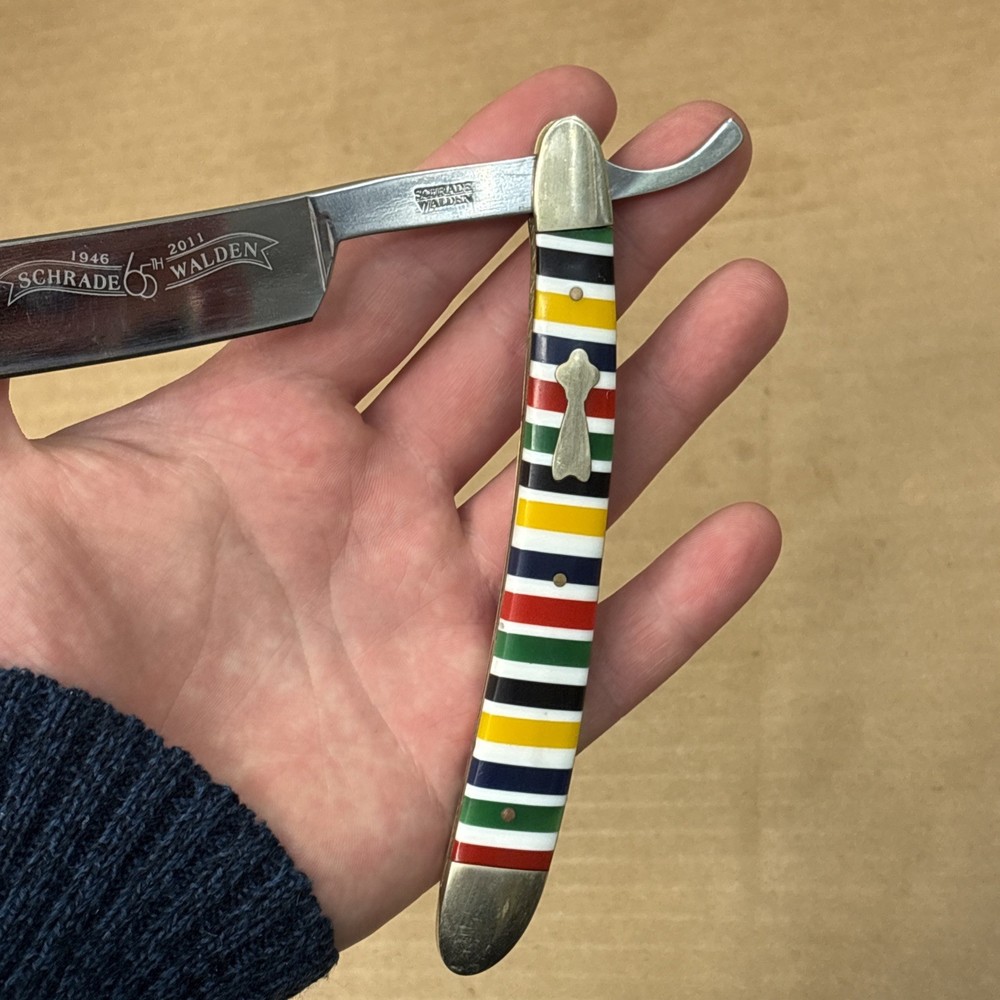 Schrade Walden 65th 2011 Razor Blade Candy Stripe