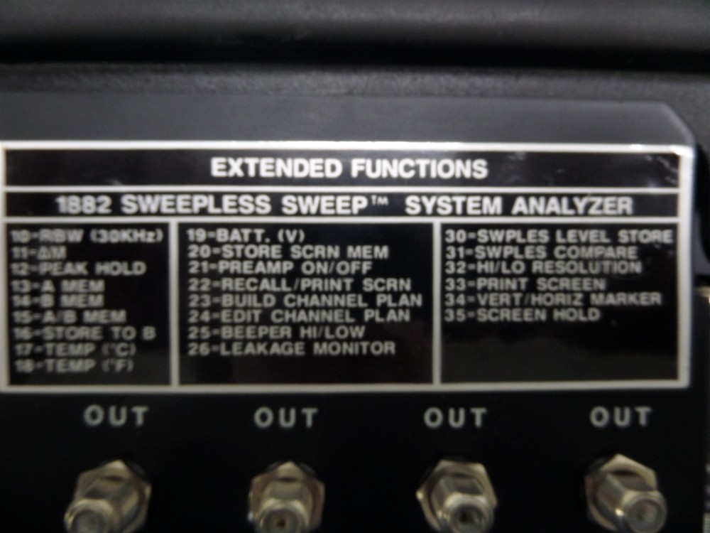 Wavetek 1882 Sweepless Sweep System Analyzer