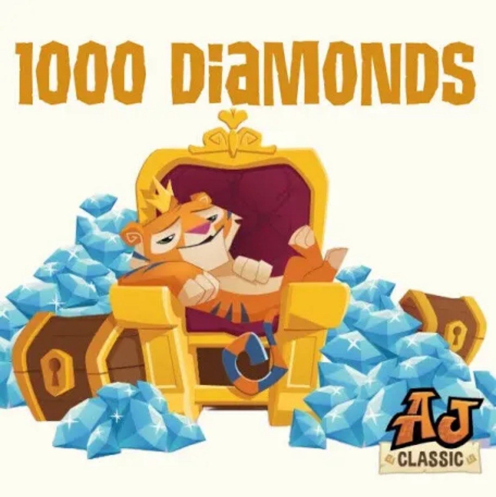 1000 Diamonds - Animal Jam Classic *READ DESCRIPTION* AJC