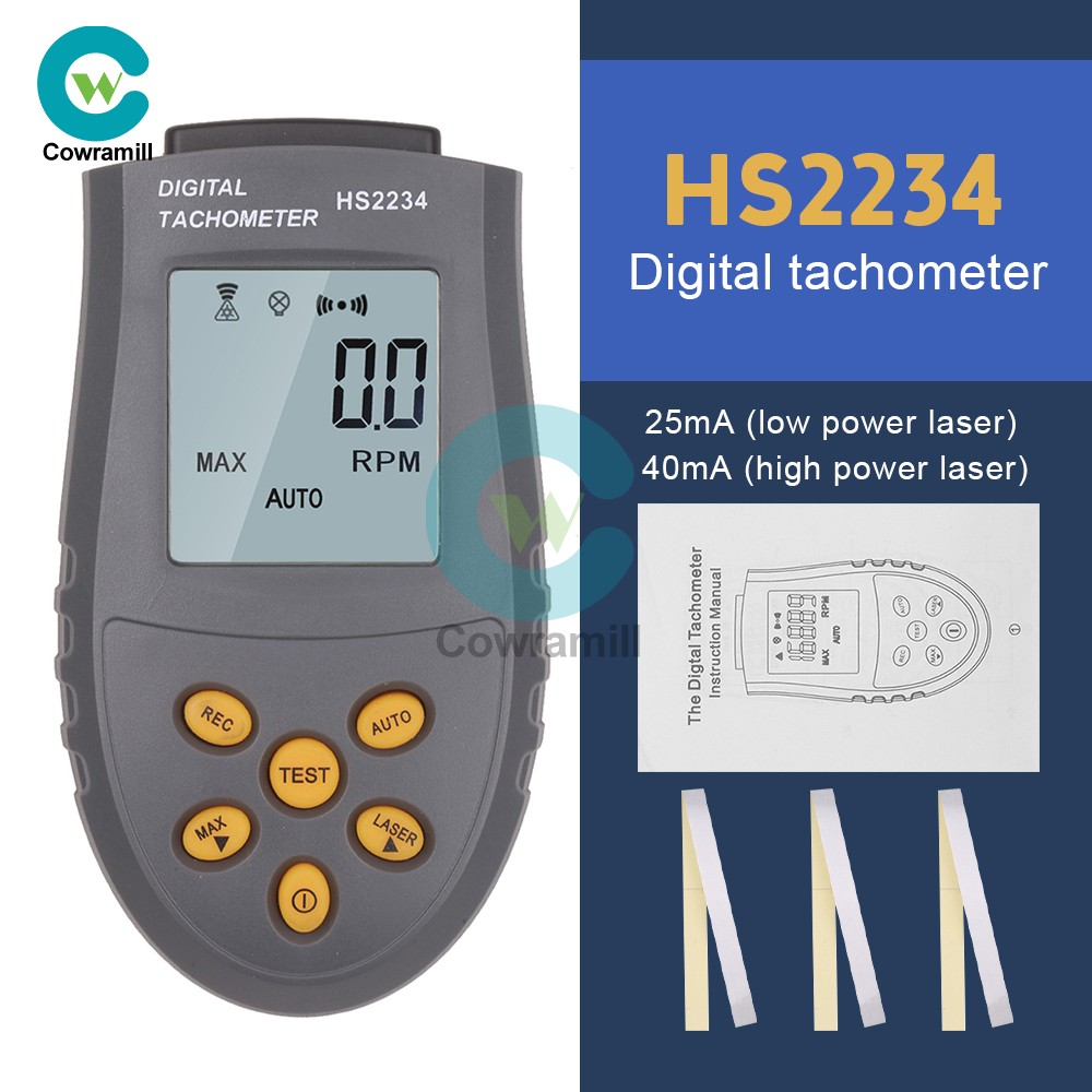 HS2234 Tachometer NonContact Digital Display Speedometer Digital Tachometers