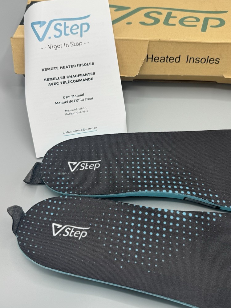 V.Step Heated Chargeable Insoles With Remote Model R6-1 Size Large