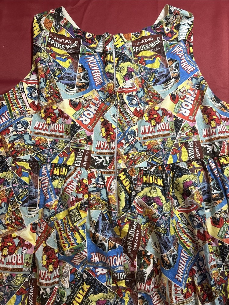 Handmade Marvel Comic Superhero Plus Size Dress Comic Con