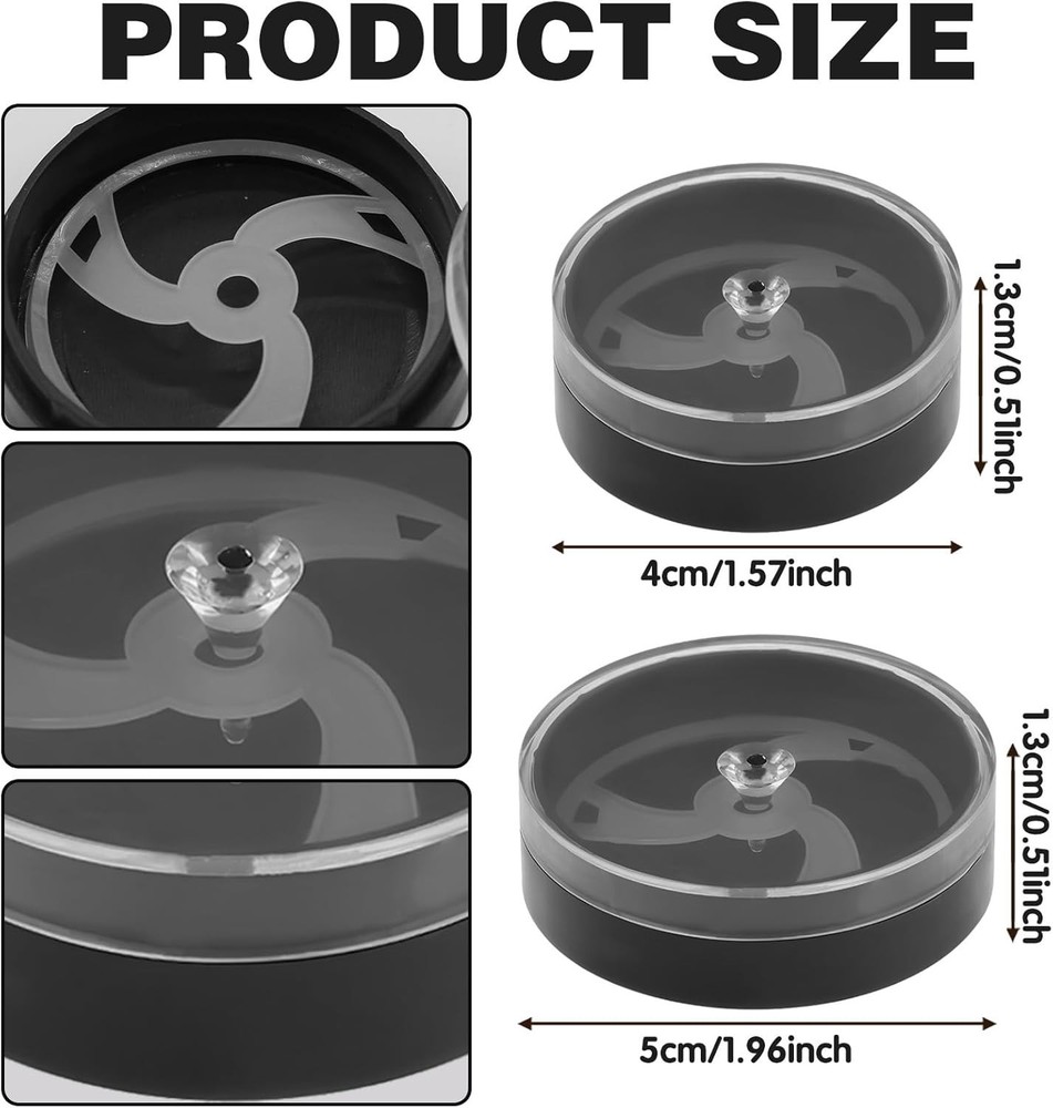 2Pcs Portable Watch Face Storage Boxes - Dust-Proof & Scratch-Proof Protection
