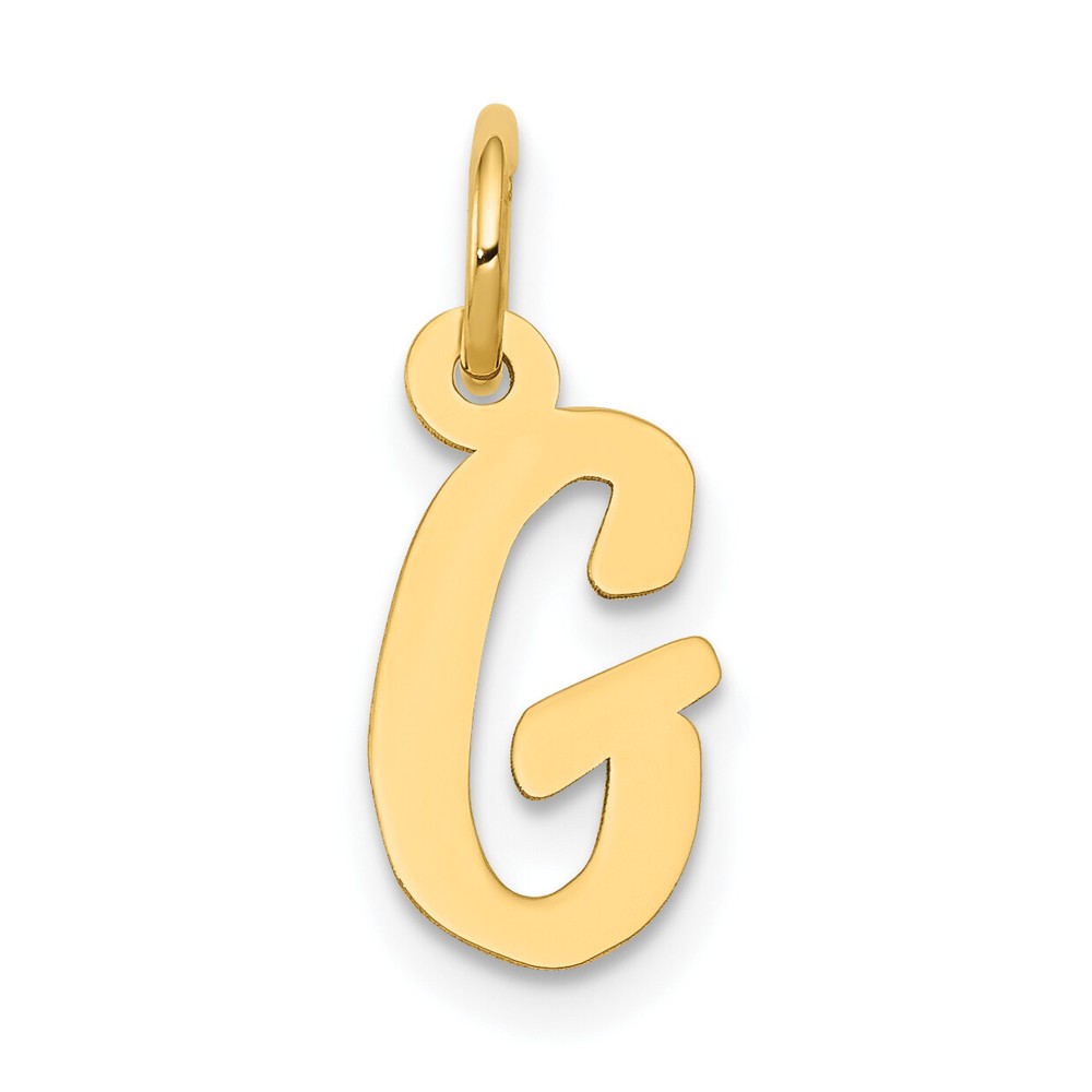 14k Small Script Letter G Initial Charm YC658G