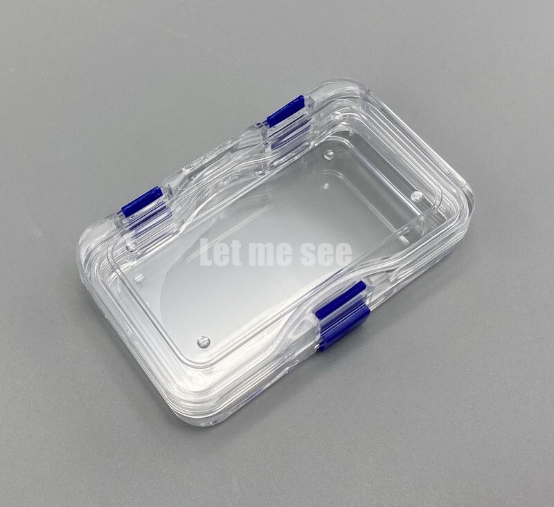 Hinged Display Box Clear Membrane Storage Boxes Jewelry False Teeth Case 10pcs