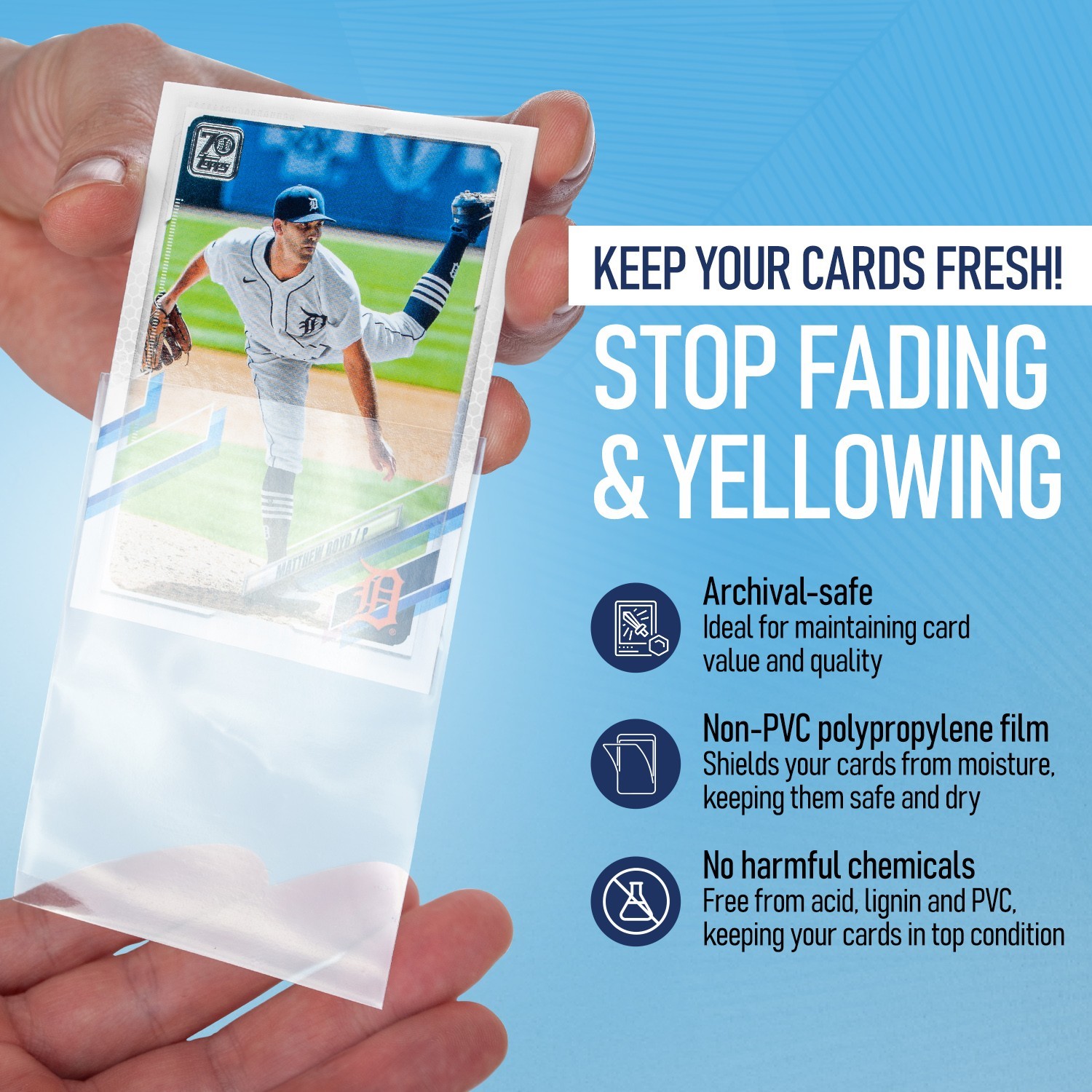 Penny Sleeves for Trading Cards 35PT-180PT | Bulk Protective Soft TCG Sleeves.