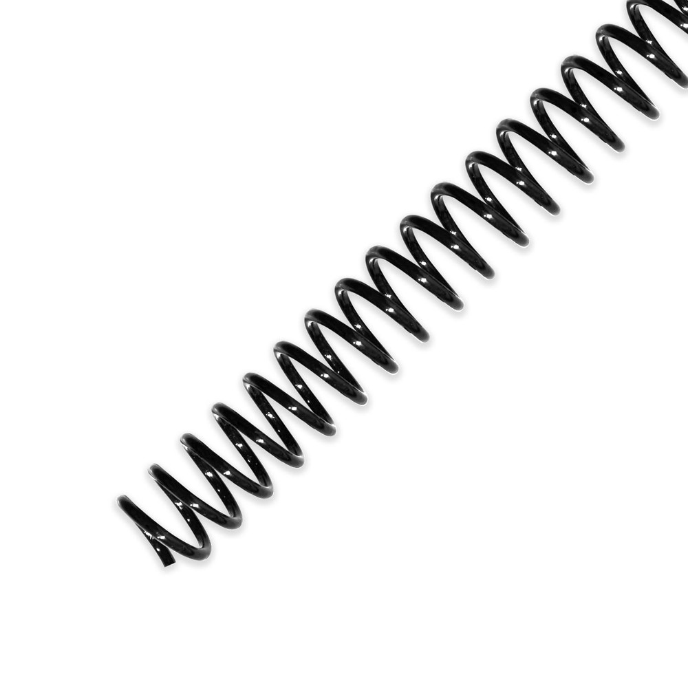100 Pack Plastic Spiral Binding Coils 10mm3/8" 75 Sheet Black 41