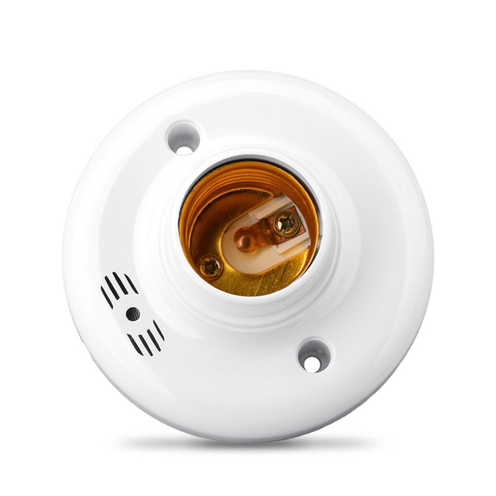 E27 Sensor Base Lamp Holder Light Bulb Switch Adapter Night Thread Voice Control