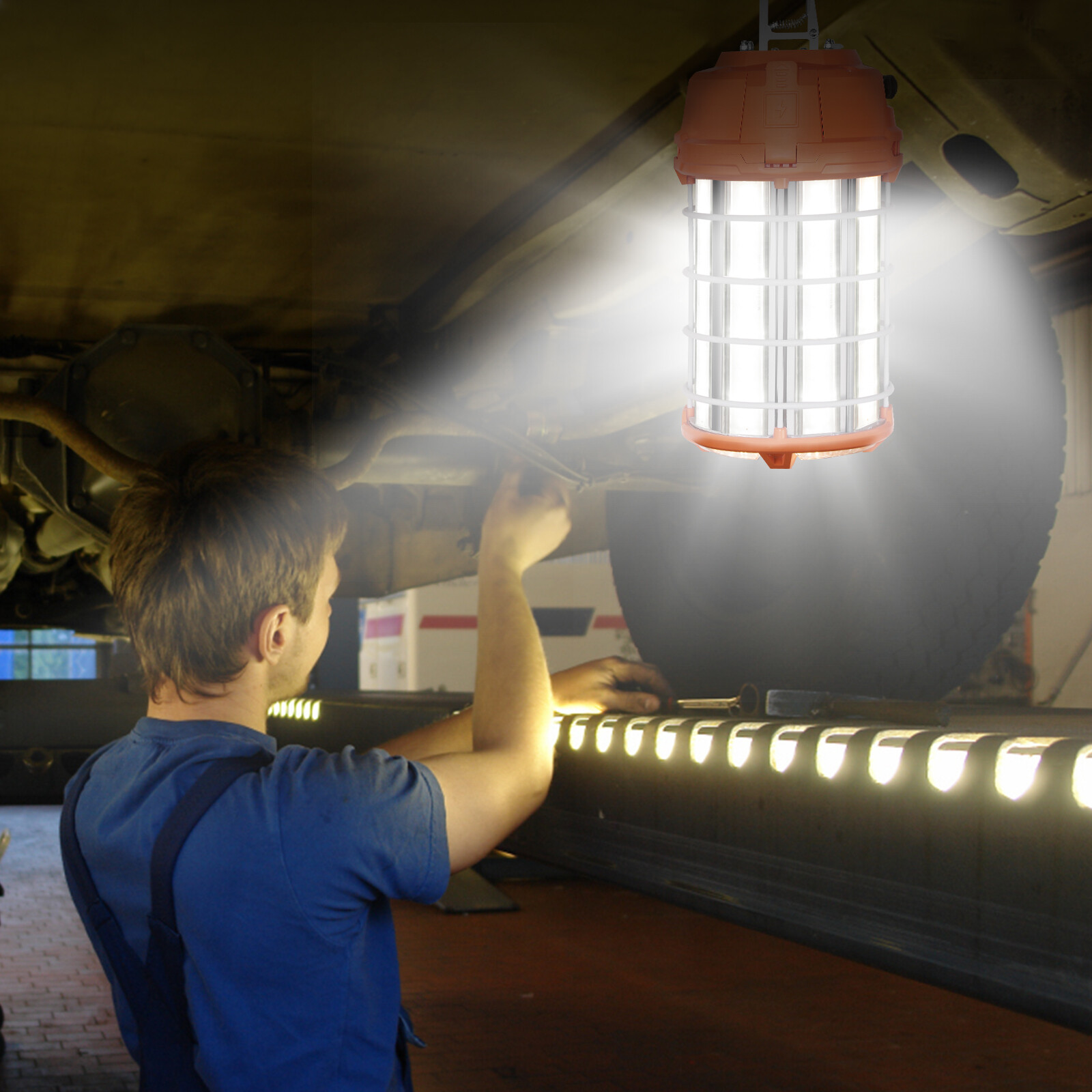 VEVOR 150W LED Temporary Construction Light 5000K Work Job Site Lighting IP65