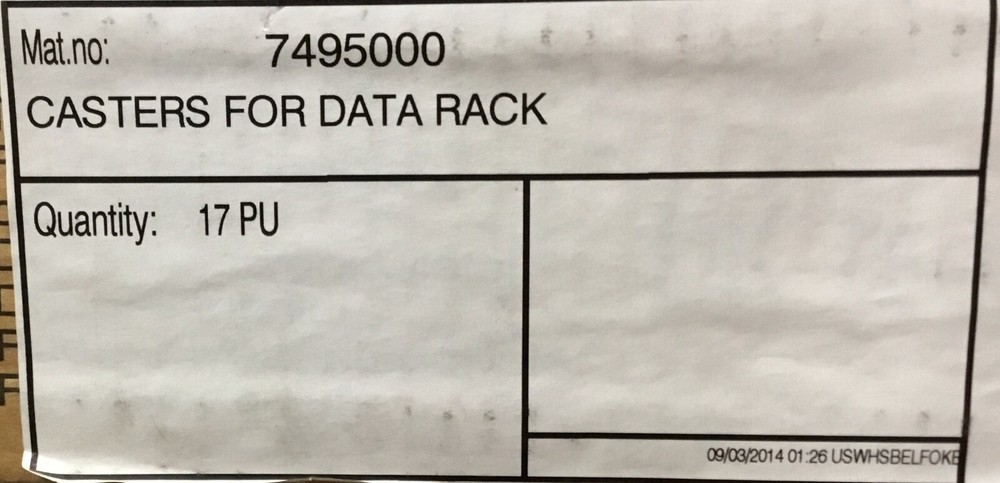 RITAL 7495000 CASTERS FOR DATA RACK