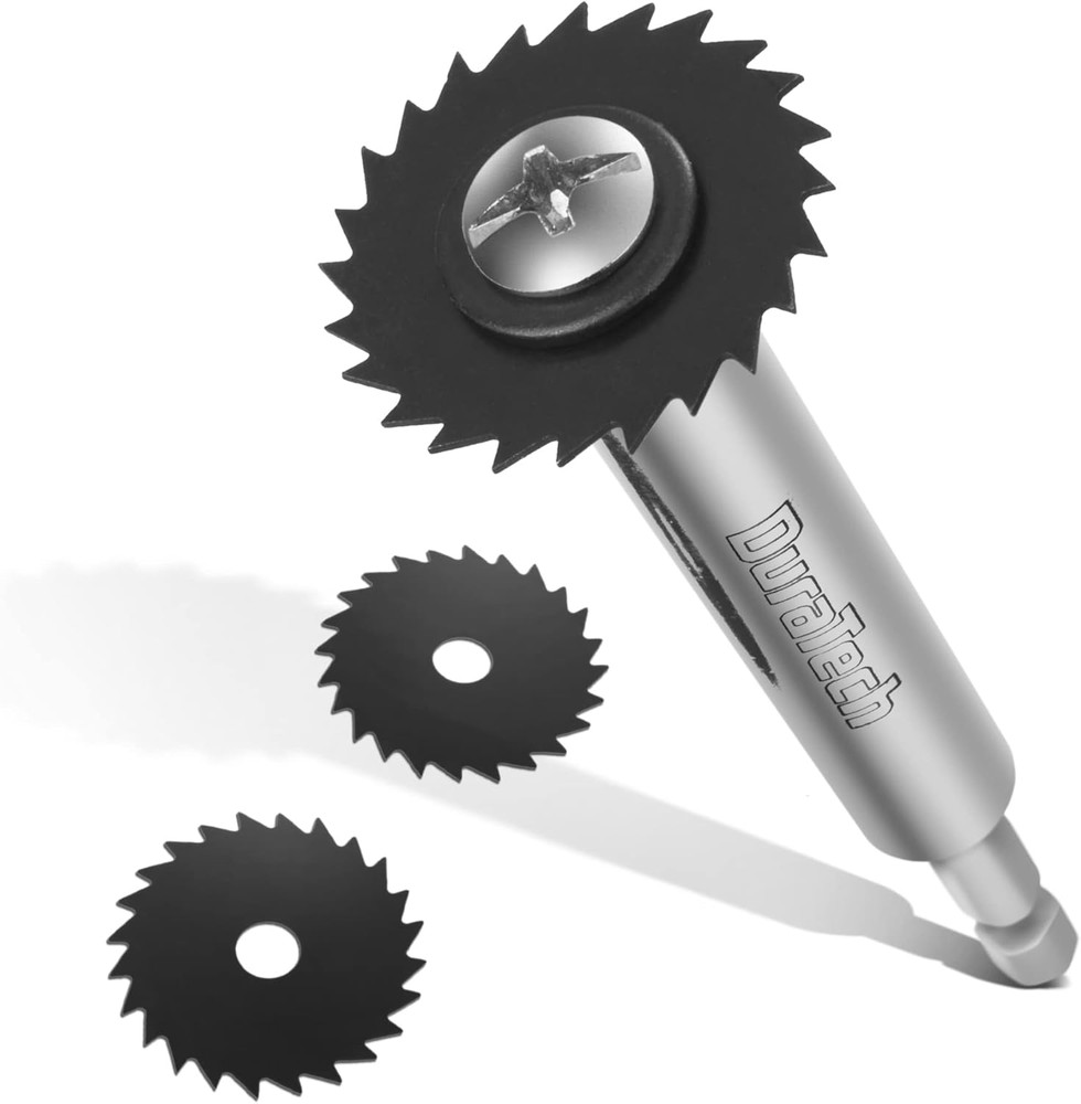 Inner Pipe Cutter Drill Attachment w/ 2 Extra Blades for PVC Plastic Pipe