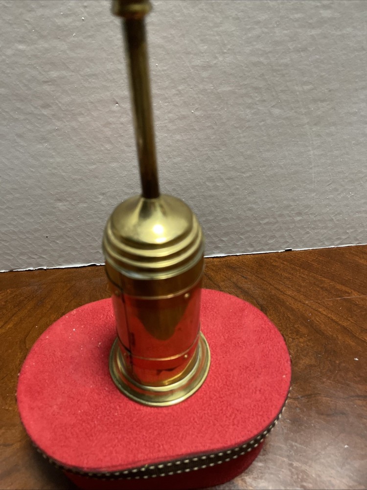 Antique Brass Retractable Fireplace Brush
