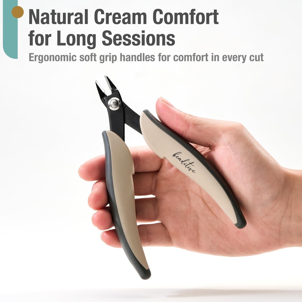 Beaditive Micro Wire Cutter – Natural Cream Flush for Beading,...