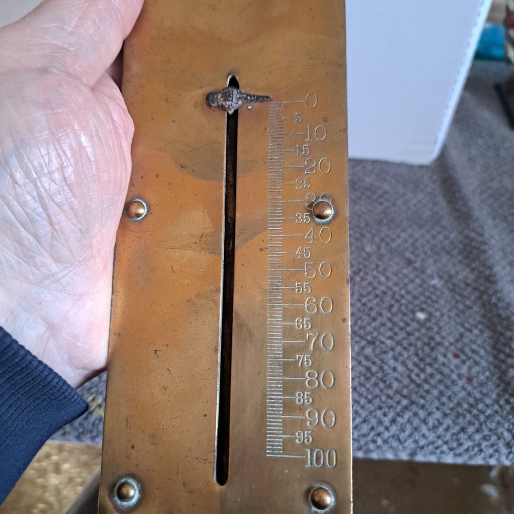 Vintage Chatillion 100 Lbs Brass Scale