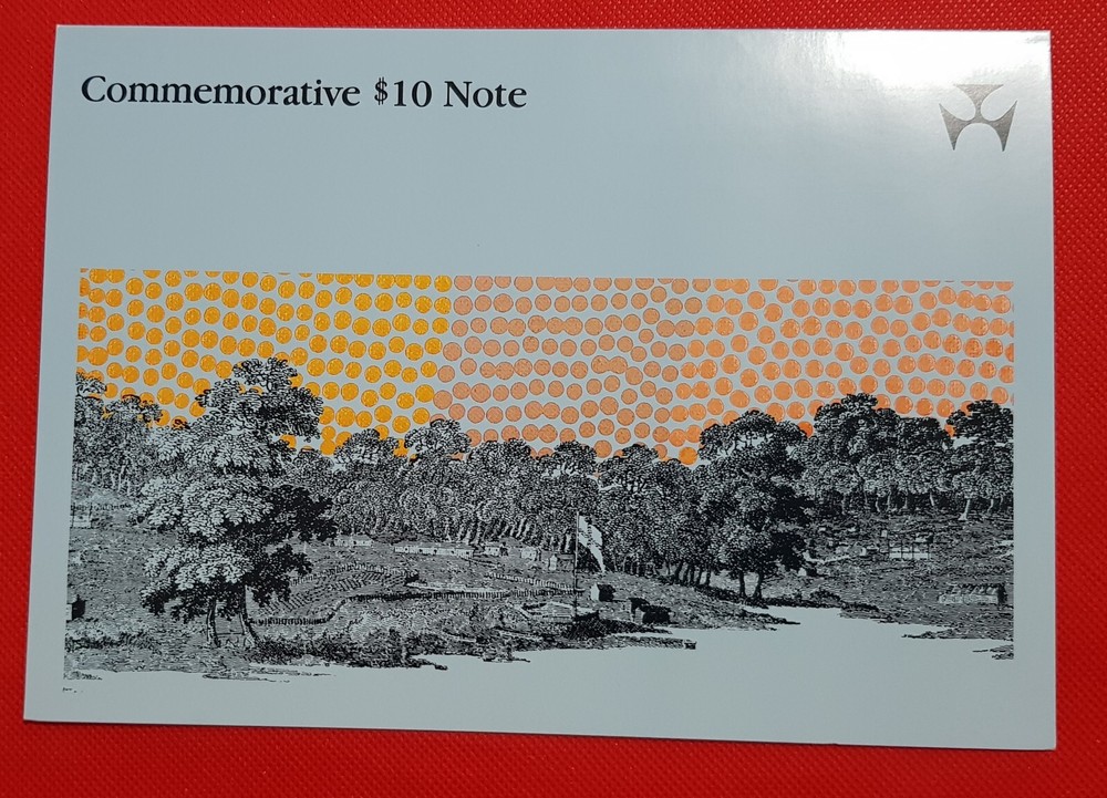1988 $10 CONS FRASER/JOHNSTON FIRST POLYMER NOTE FOLDER AA 20 254 372