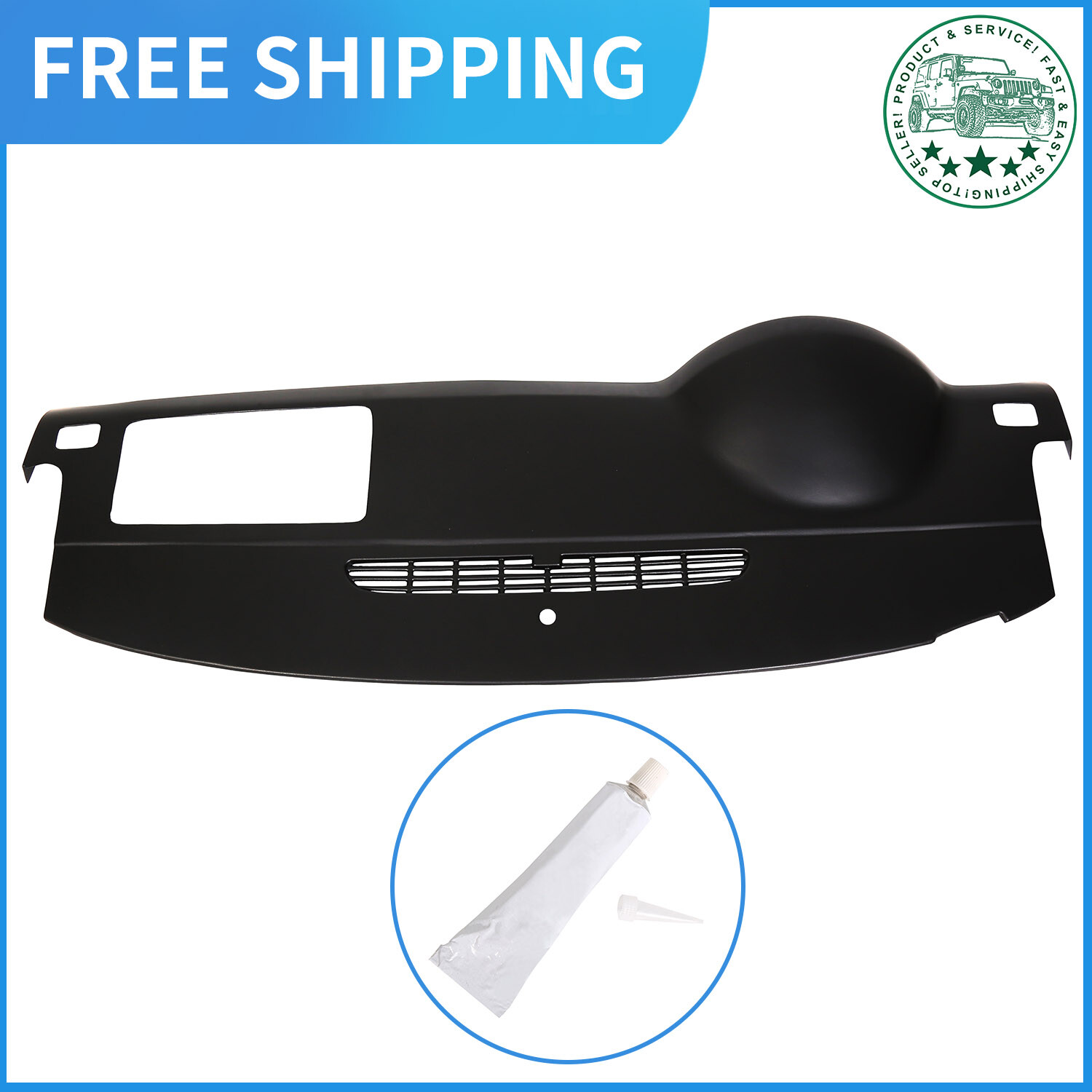 FOR 07-14 TAHOE SUBURBAN GMC YUKON MOLDED DASH BOARD CAP DASHBOARD COVER OVERLAY