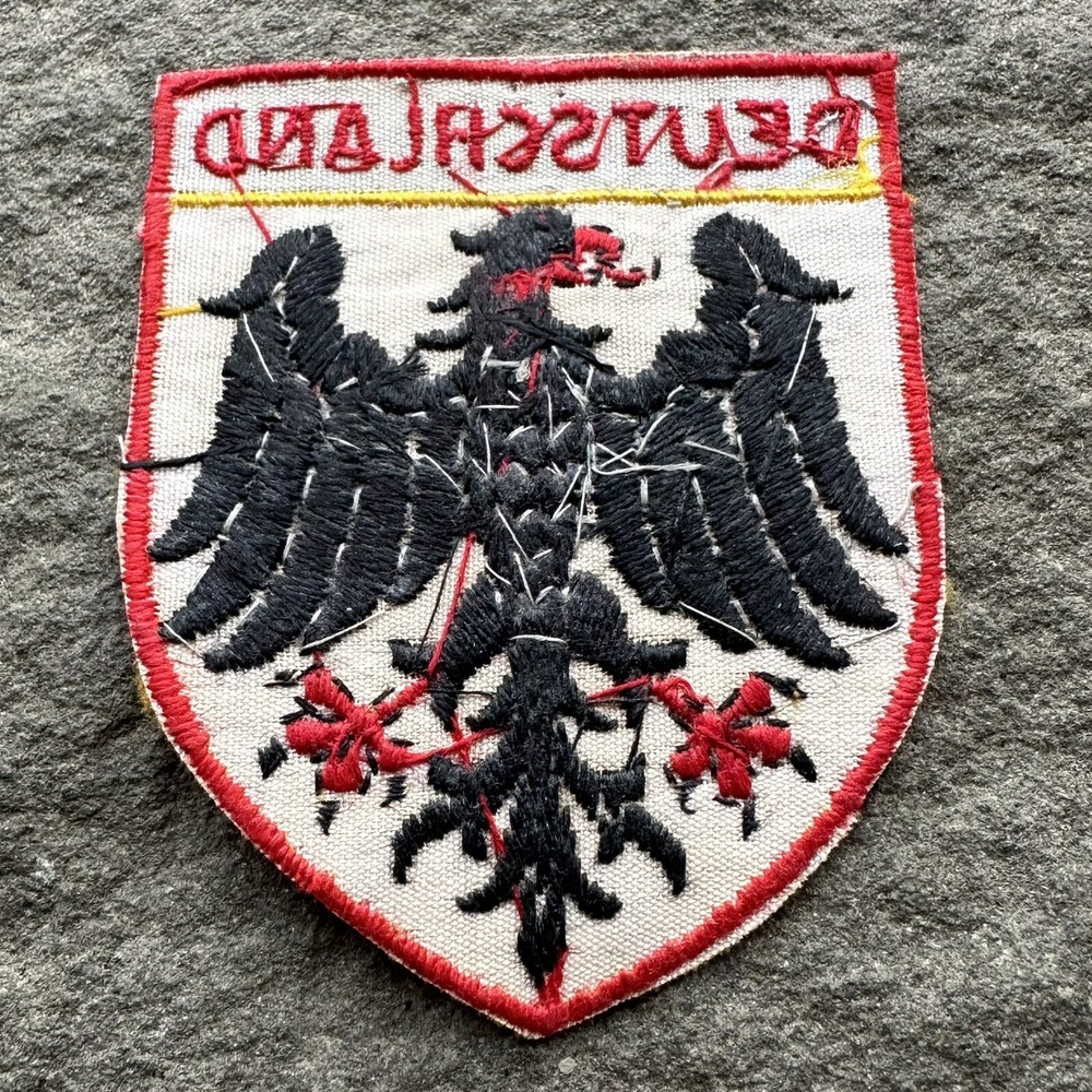 ORIGINAL Post WWII Post War Era German Deutschland Shield Crest Patch - Nice