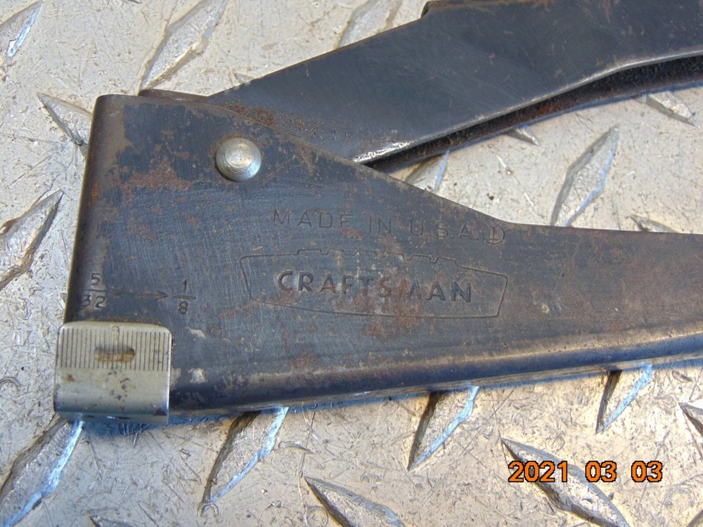 CRAFTSMAN 1/8"-5/32" RIVET SETTING TOOL RIVETER