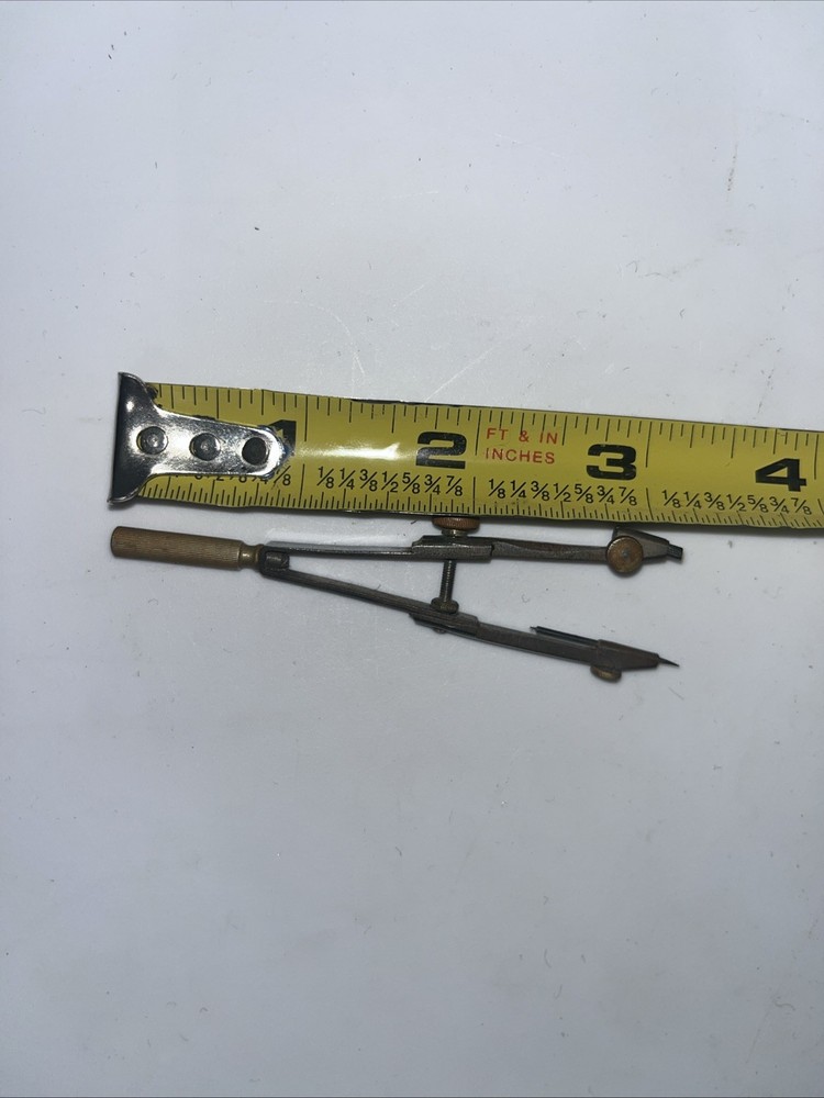 Vintage Small Drafting Compass Tool Machinist Tool 3.5 Inch
