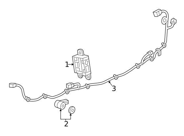 Genuine GM Parking Aid Control Module 22949283