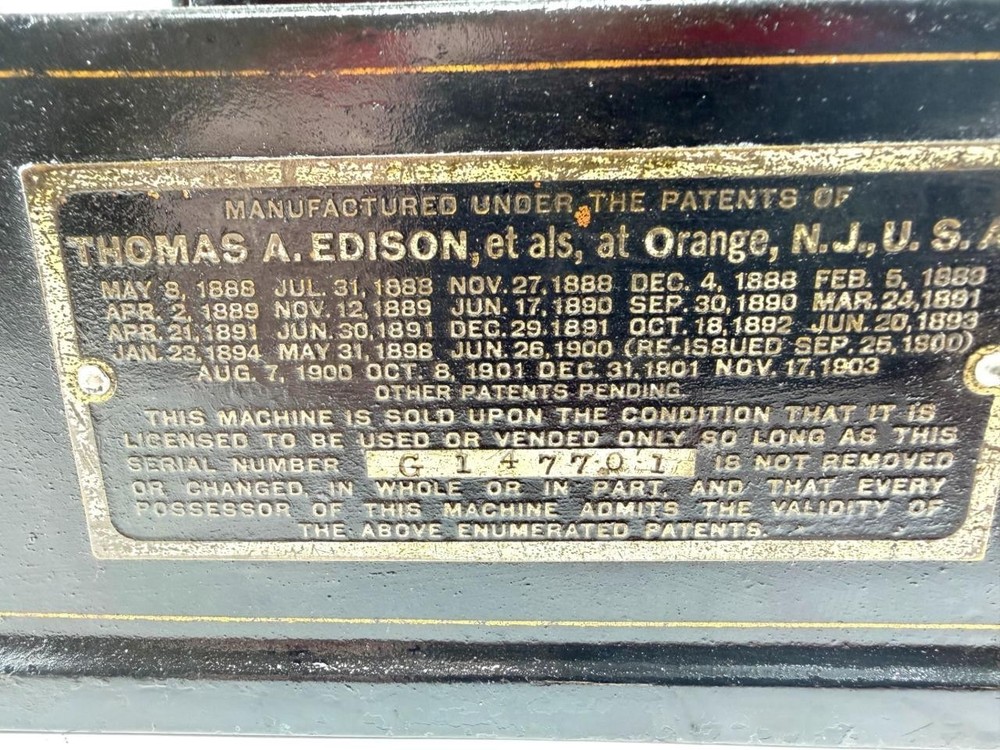 Antique Edison 2 Min GEM Phonograph Casting, Parts Model B