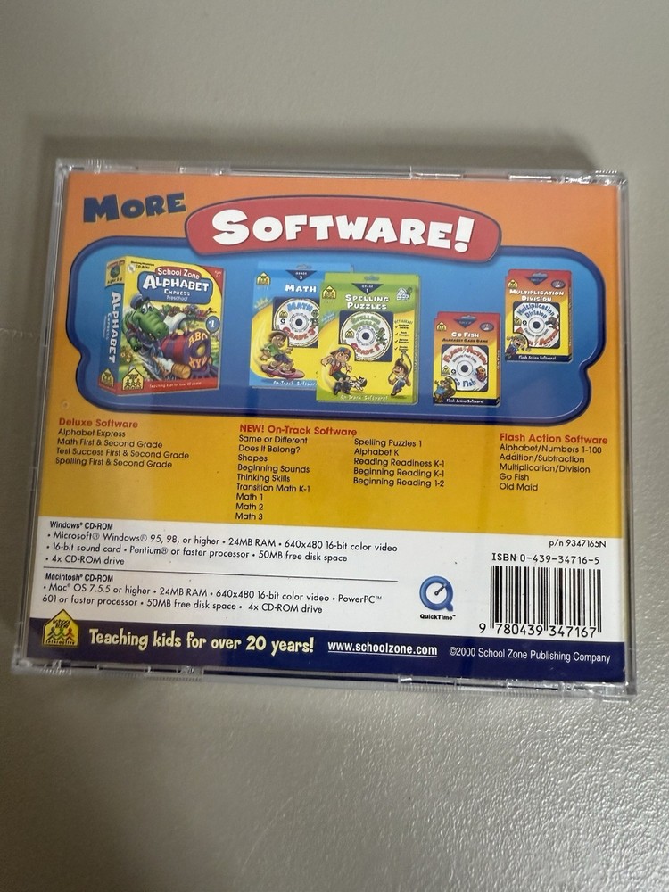Vintage Flash Action Software "Multiplication Division" (PC/Mac CD-ROM 1999)