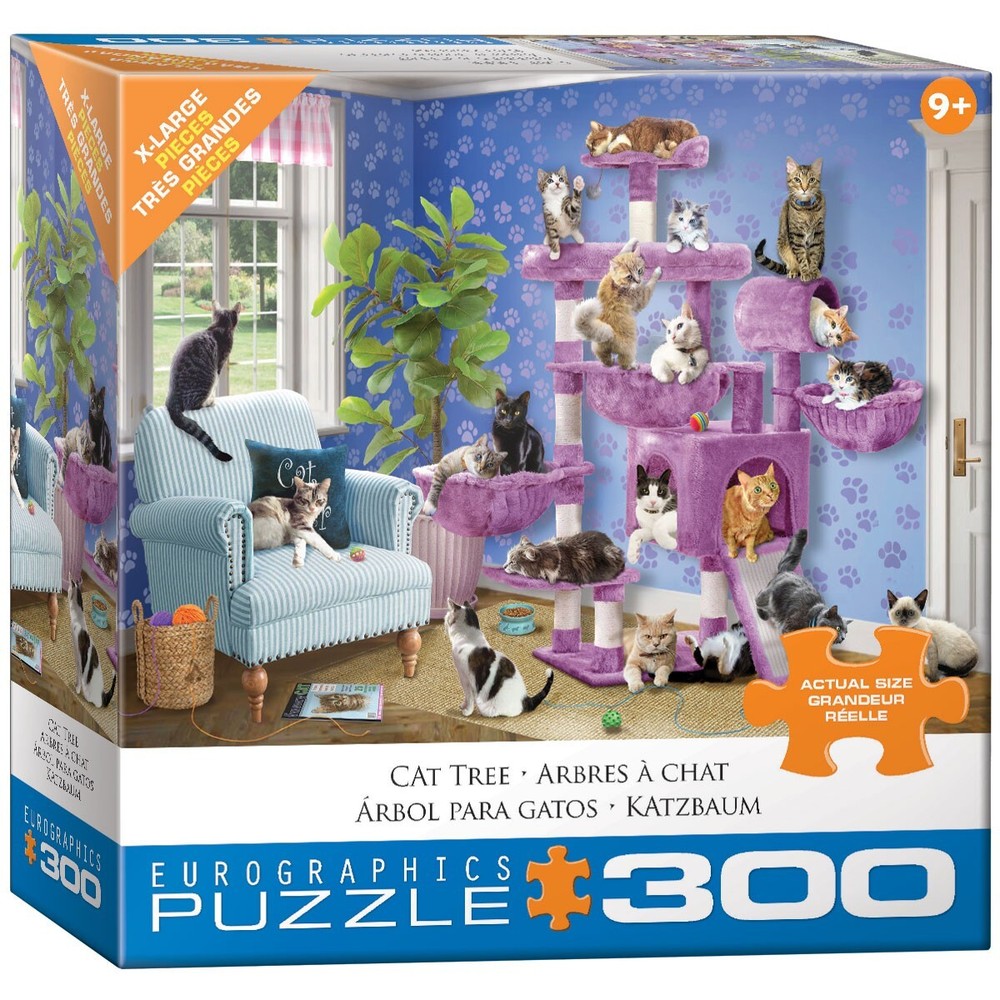Cat Tree 300 Piece Jigsaw Puzzle Eurographics New