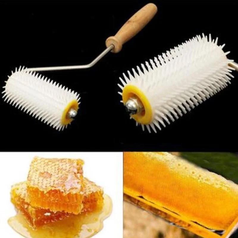 Bee Honey Extracting Uncapping Needle Roller Plastic Beekeeping Comb Tools Kit H