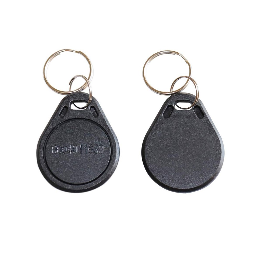 100PCS RFID Key Fobs 125KHz Proximity Access Control Key Tags Black