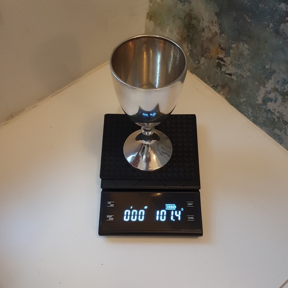 SOLID SILVER WINE GOBLET CUP 101gm BIRMINGHAM 1937