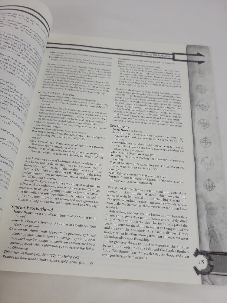 D&D 3.0 WOTC Gazetteer Accessory Missing Map