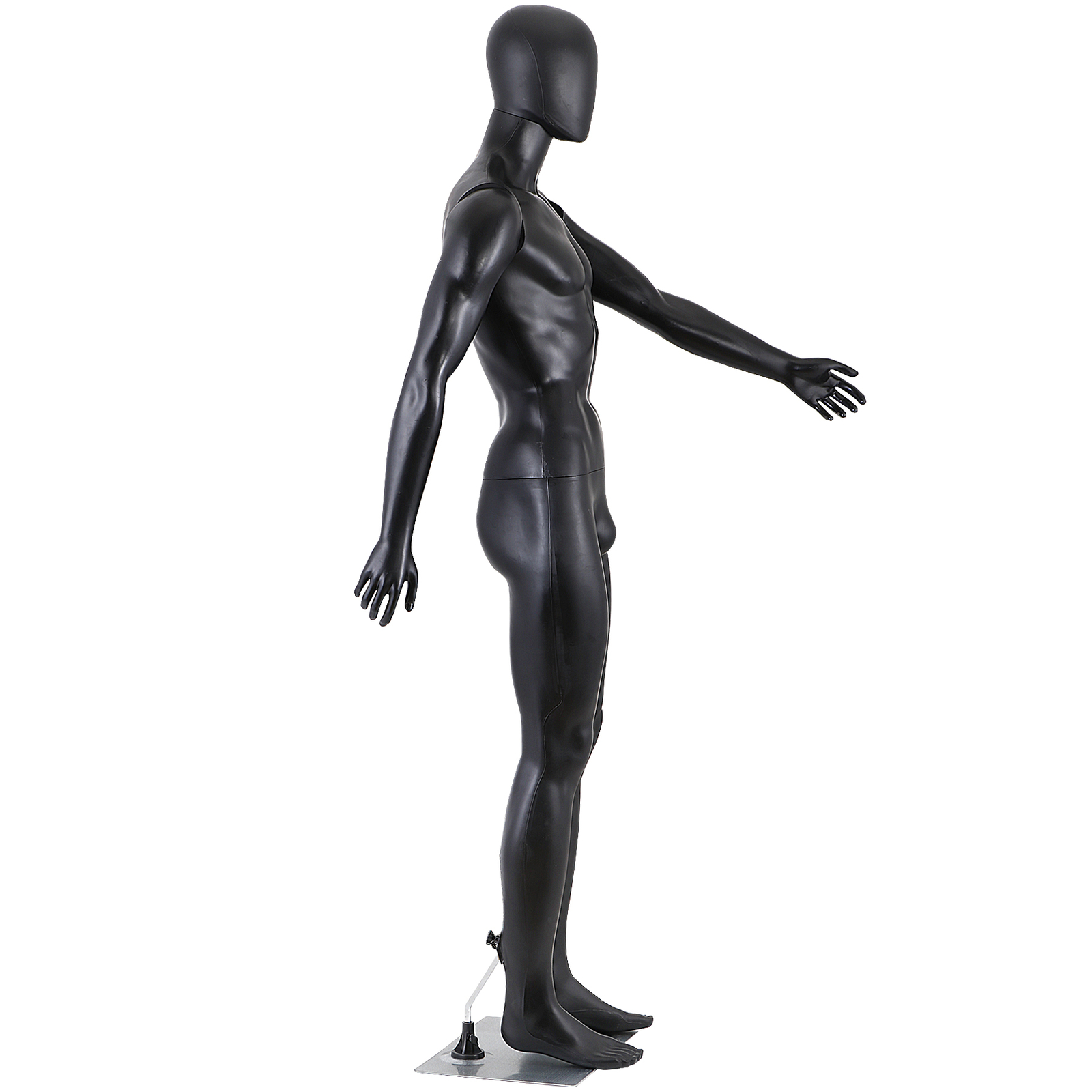 73'' High Full Body Male Mannequin with Metal Base Adjustable Mannequin Stand
