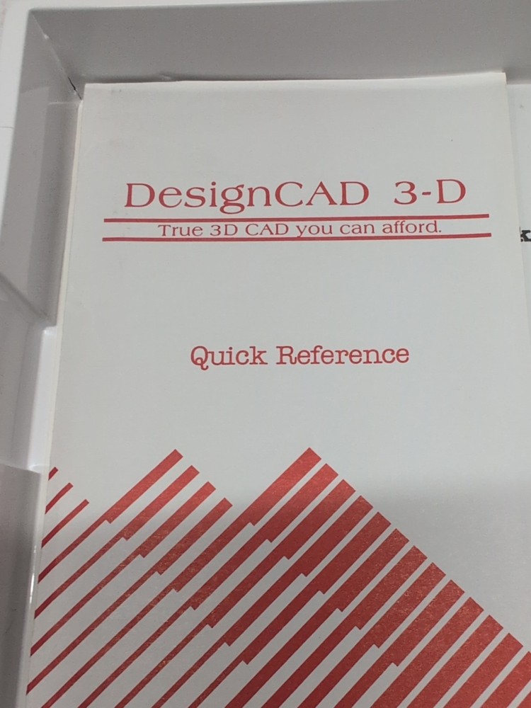 Design CAD 3-D system software floppy disk IBM
