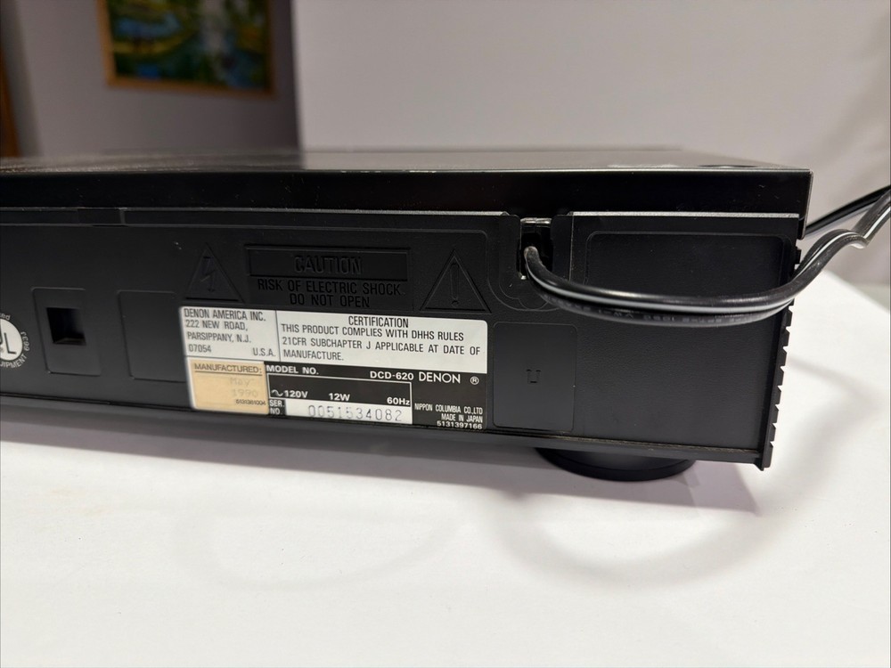 Denon DCD-620 Vintage Audiophile Single CD Player NO Remote