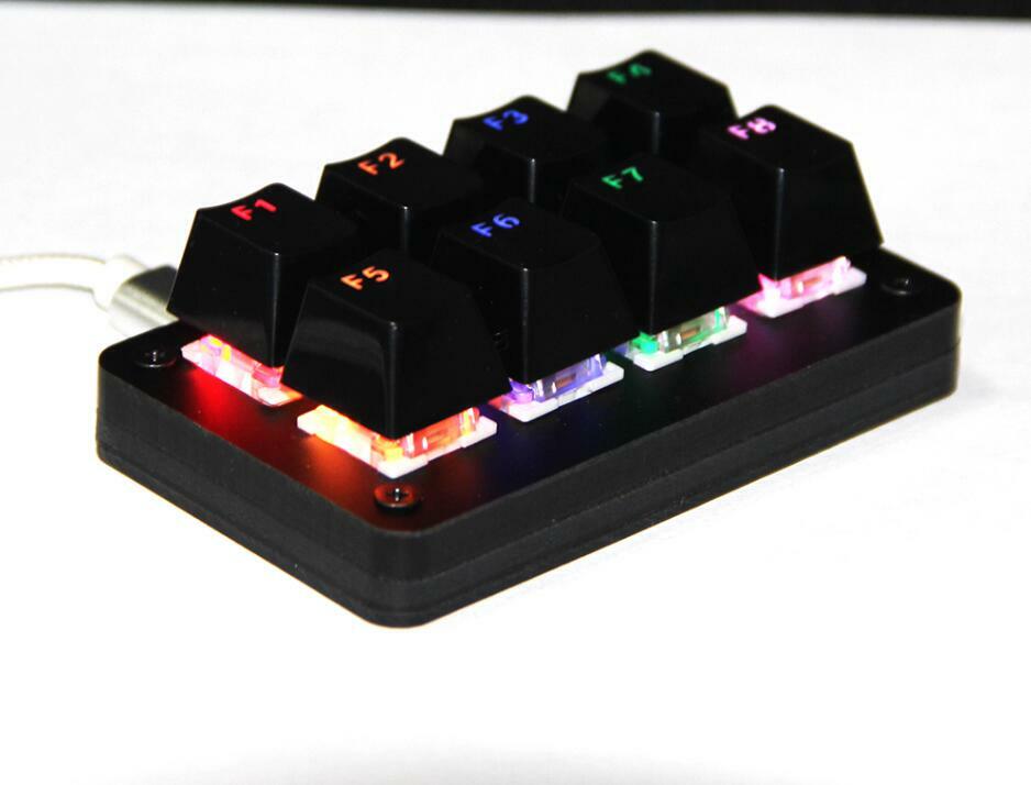 Macro function Keyboard Shortcut Mechanical Keyboard RGB Backlight 8 key Custom