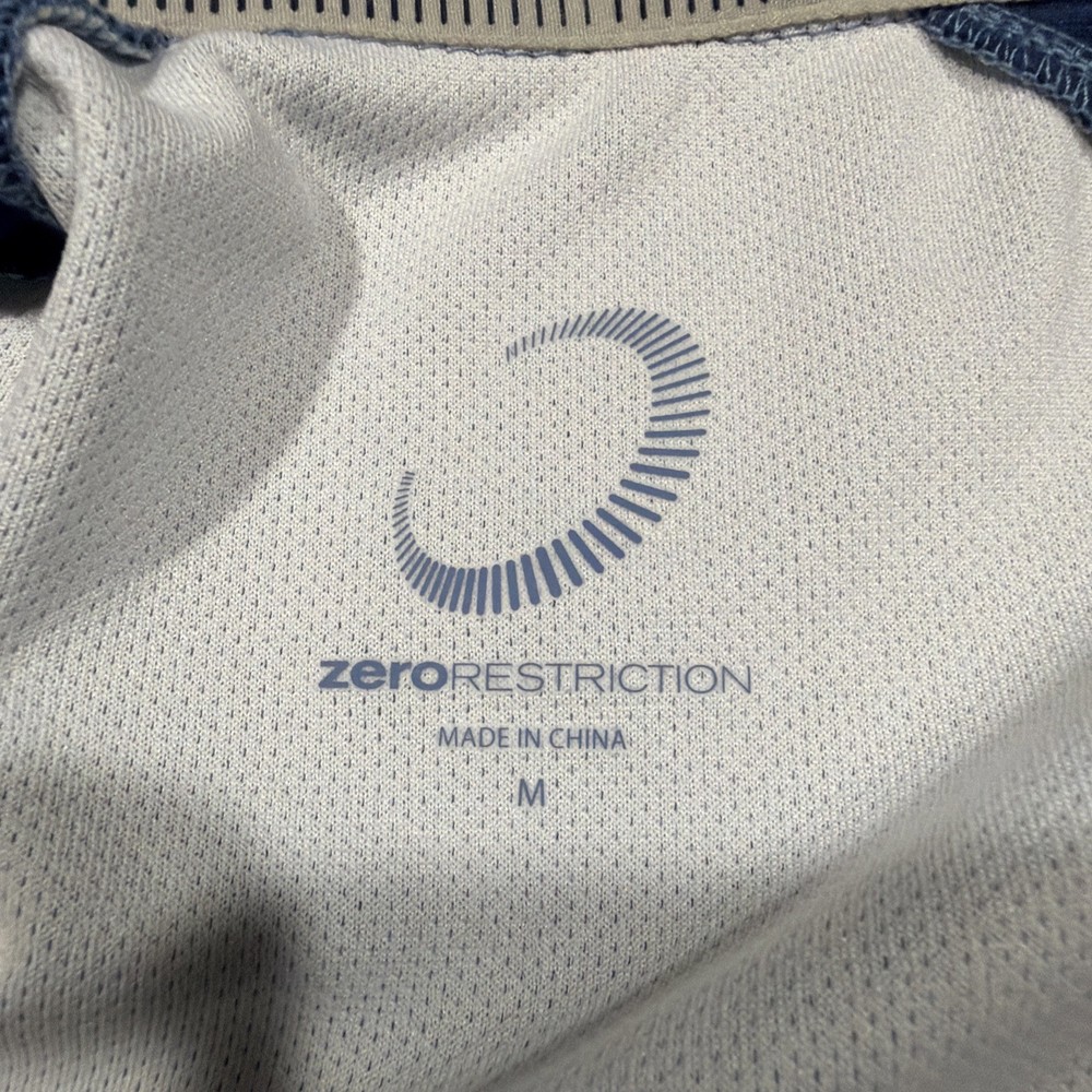 Zero Restriction Z425 1/4 Zip Pullover Size MEDIUM Peconic Blue Golf Ocean Reef