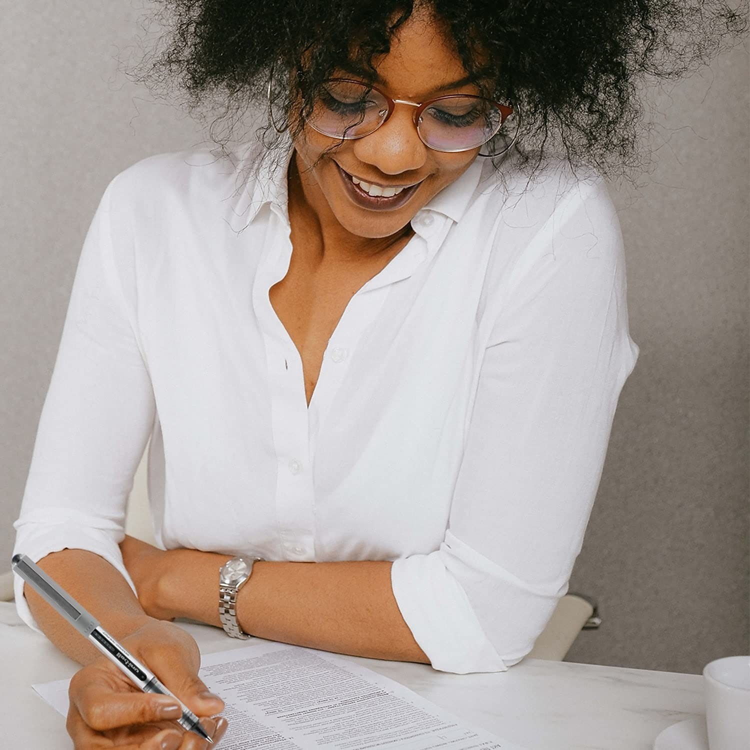 Uniball Vision Rollerball Pens, Fine Point (0.7Mm), Black, 36 Pack