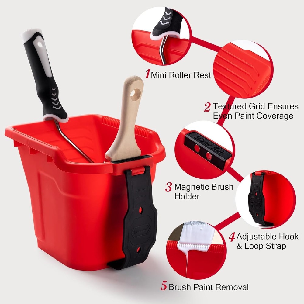 Elegant 14-Pack 4-Inch Microfiber Paint Roller Kit for Effortless DIY Projects